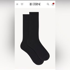 Eterne Classic Black Socks LOT OF 7 PAIRS BRAND NEW NEVER OPENED DEEP DISCOUNT